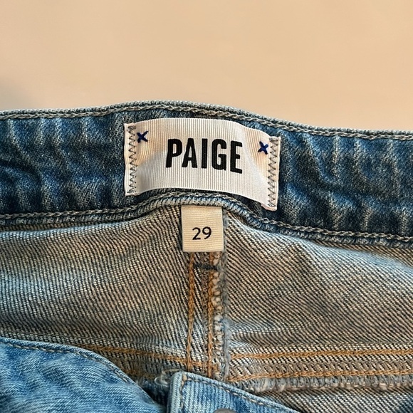 Paige Denim Sarah Longline Shorts High Rise Size 29 - Picture 8 of 16